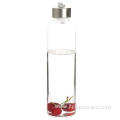 Safe carrying pyrex glass water bottle for kids